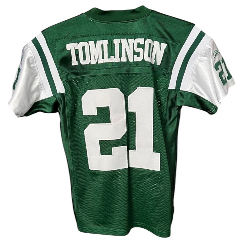 Reebok NFL LaDainian Tomlinson #21 New York Jets Green Jersey Y2K Youth L 12-14
